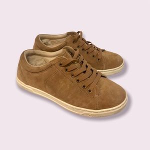 Authentic UGG Women’s Karine Lace-Up Suede Sneakers Chestnut Brown size 6